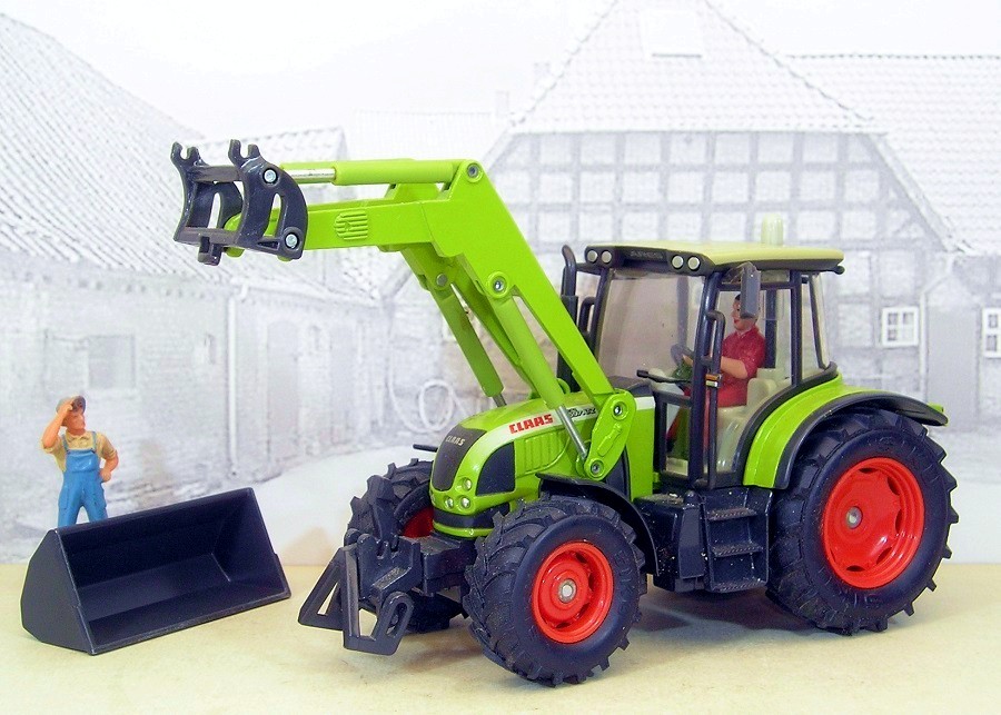 Claas Ares 697 ATZ mit Frontlader von Siku
