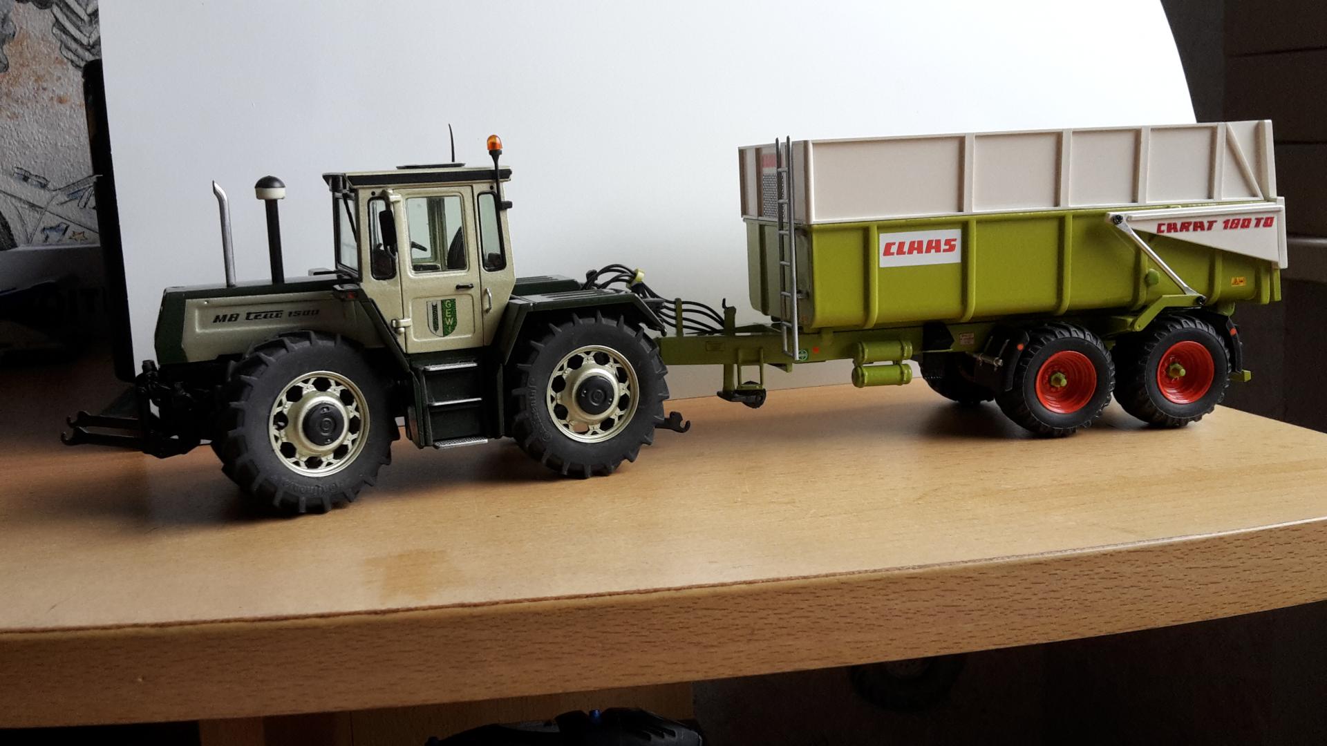 MB Trac 1500 +  Claas Carat 180TD