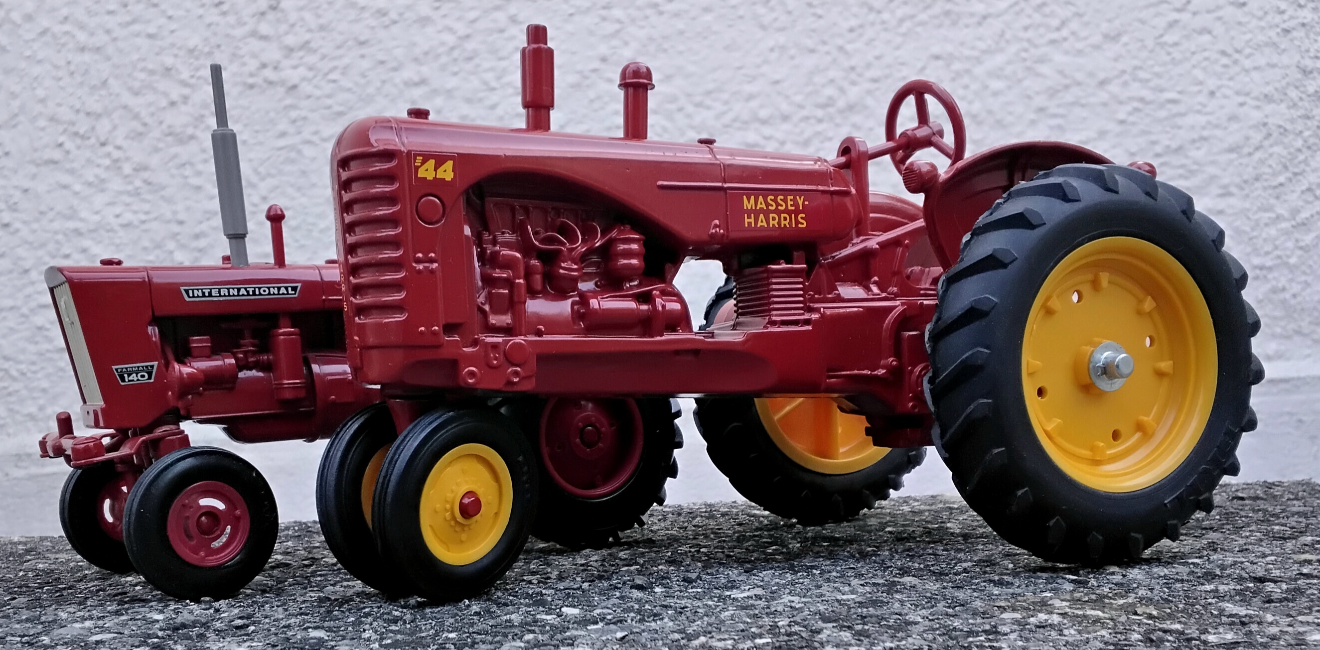 Massey-Harris 44 & International Farmall 140
