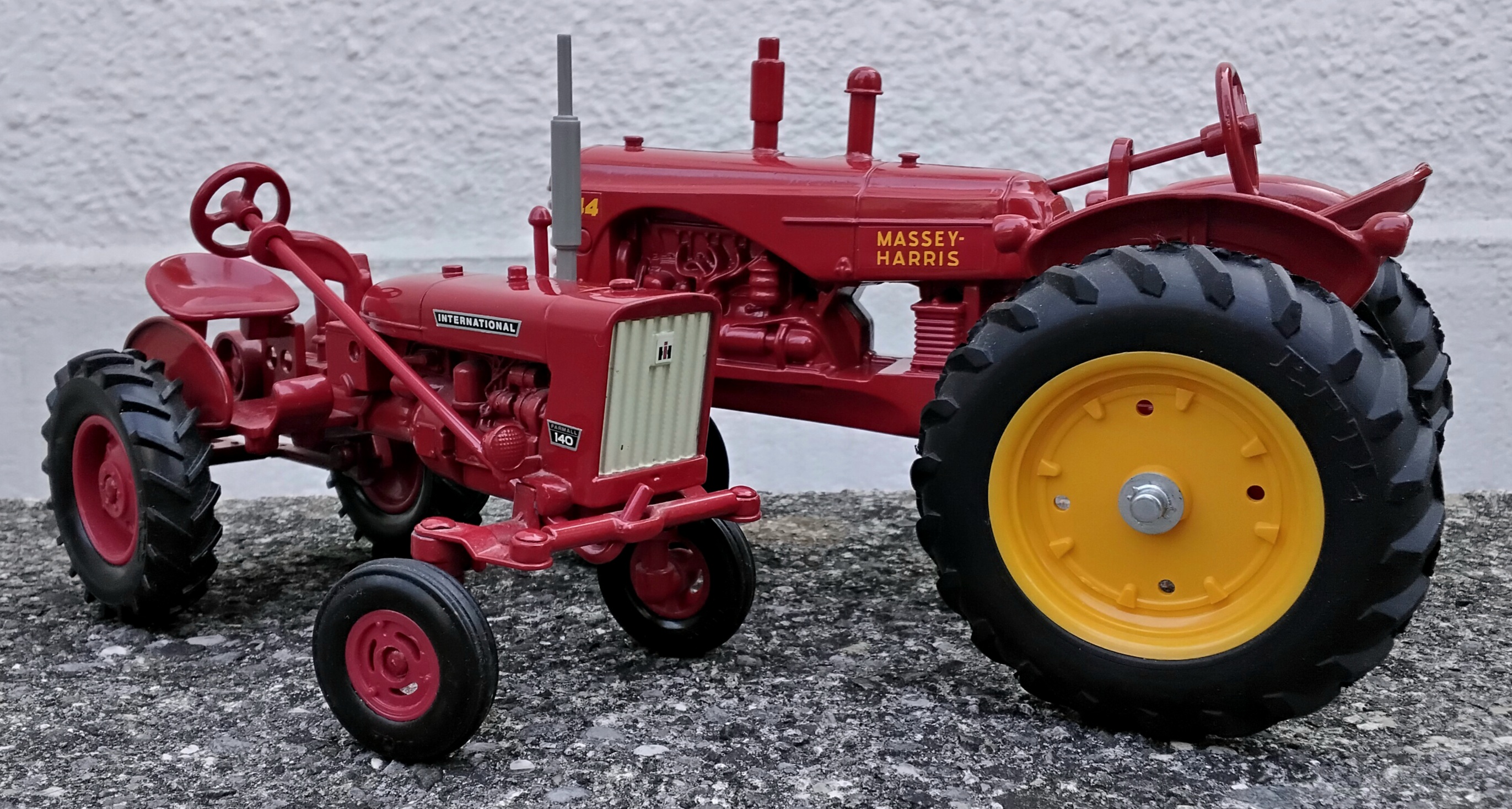Massey-Harris 44 & International Farmall 140