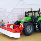 Deutz-Fahr Agrotron X720 mit Kuhn GMD 802 F Frontmähwerk von Siku