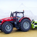 Massey-Ferguson 8680 Dyna VT mit Claas Großflächenmäher von Siku
