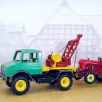 Unimog U1500 mit Abschleppkran von Britains