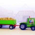 Deutz Intrac 2003 von Hausser mit Zweiachskippanhänger von Siku