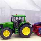 John Deere 6920 mit Siloblockschneider Siloking von Siku