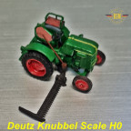 Deutz Knubbel mit Mähwerk H0