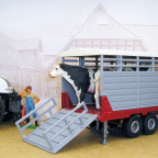 Steyr CVT 6230 eco mit Viehanhänger von Siku II