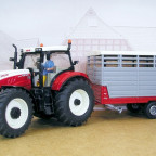 Steyr CVT 6230 eco mit Viehanhänger von Siku I