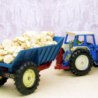 Ford 6600 mit Shawnee Poole Schwanenhals-Dumper von Britains II